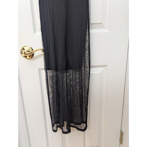 Forever 21 Dress Size S Midi Fishnet Conceal And Reveal Sexy Club Concert Goth - Picture 8 of 10